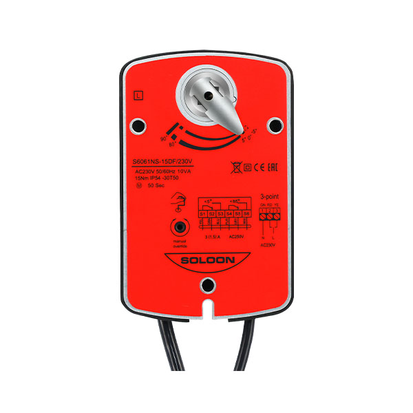 S6061NS-30/40Nm Non Spring Return Damper Actuator
